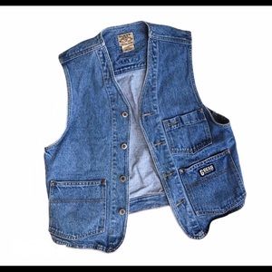 Vintage Denim Vest!!